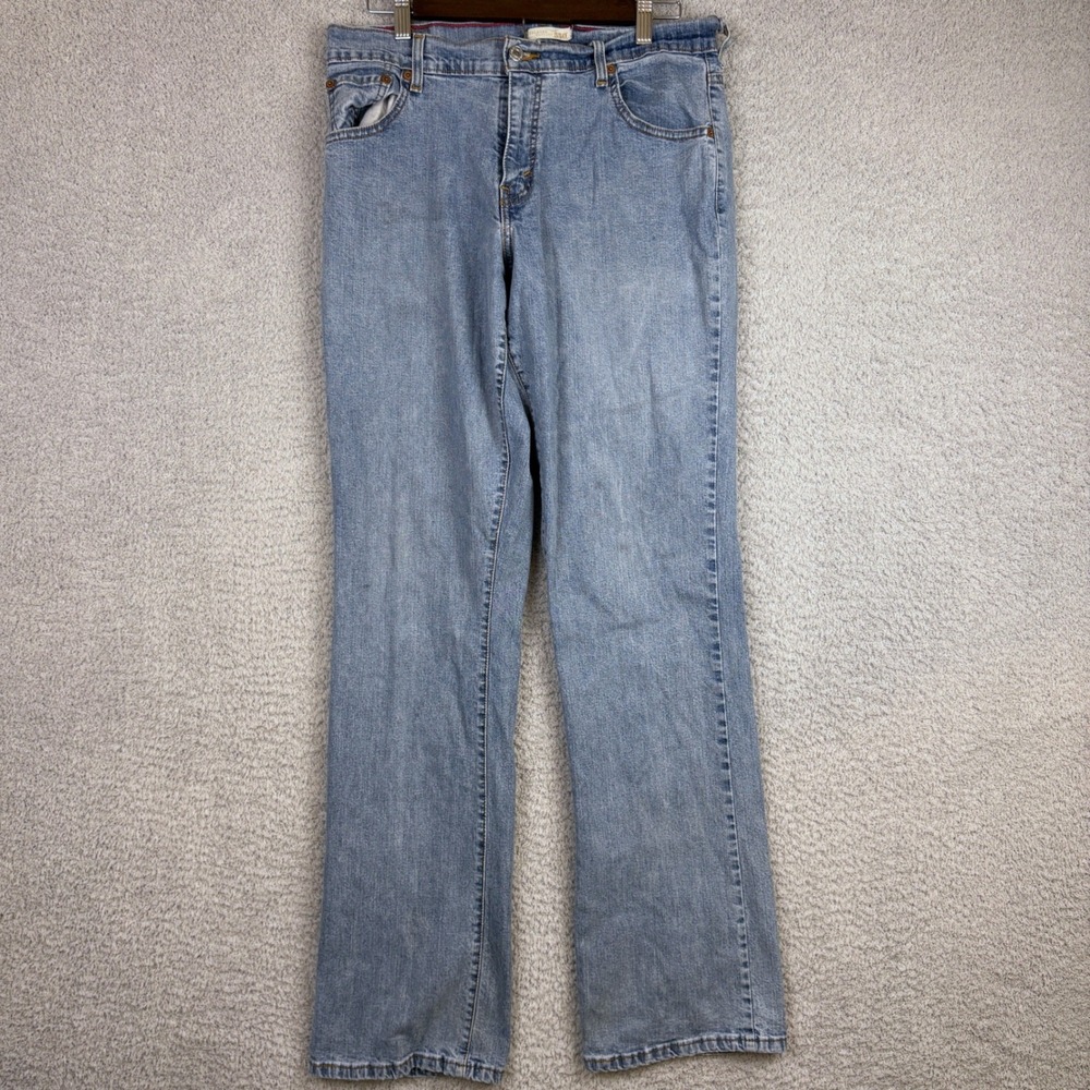 Levis Jeans Womens 12L 32x34 550 Relaxed Boot Cut Light Wash Denim Stretch Y2K